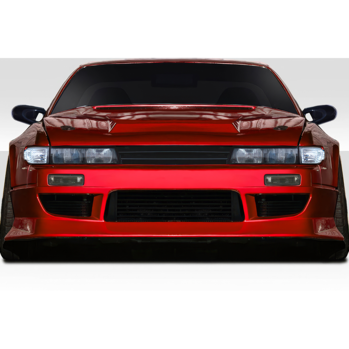 Modify your Nissan Silvia 1989 with our Exterior/Front Bumpers or Lips - Front view of a Nissan Silvia S13 bumper