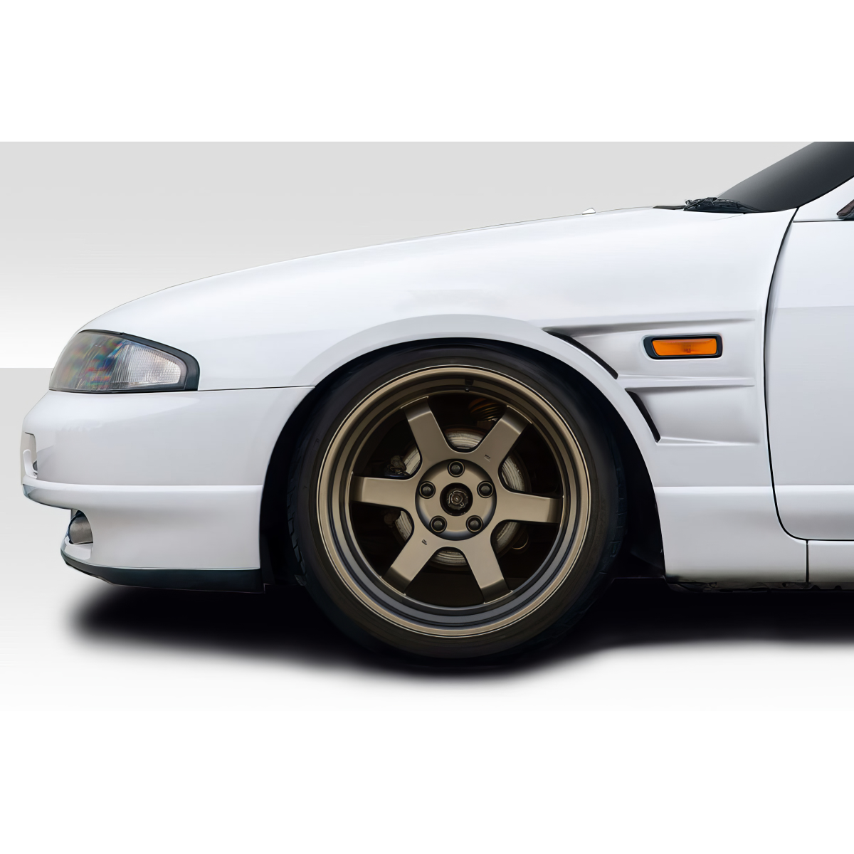 Modify your Nissan Skyline 1995 with our Exterior/Fenders - The image shows car fender at a side angle