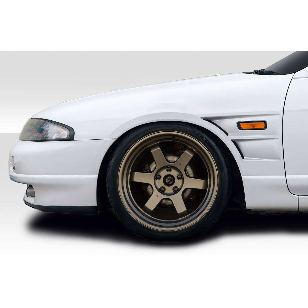 Modify your Nissan Skyline 1995 with our Exterior/Fenders - Side view angle of vehicle exterior part