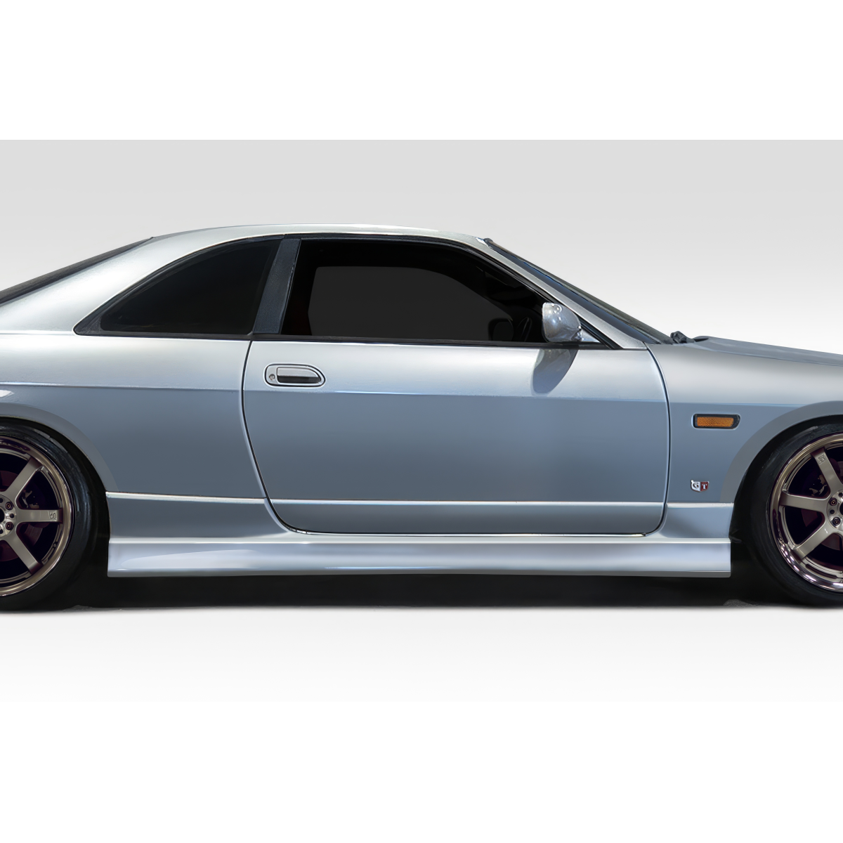 Modify your Nissan Skyline 1995 with our Exterior/Side Skirts - Side profile angle of vehicle showing side skirts