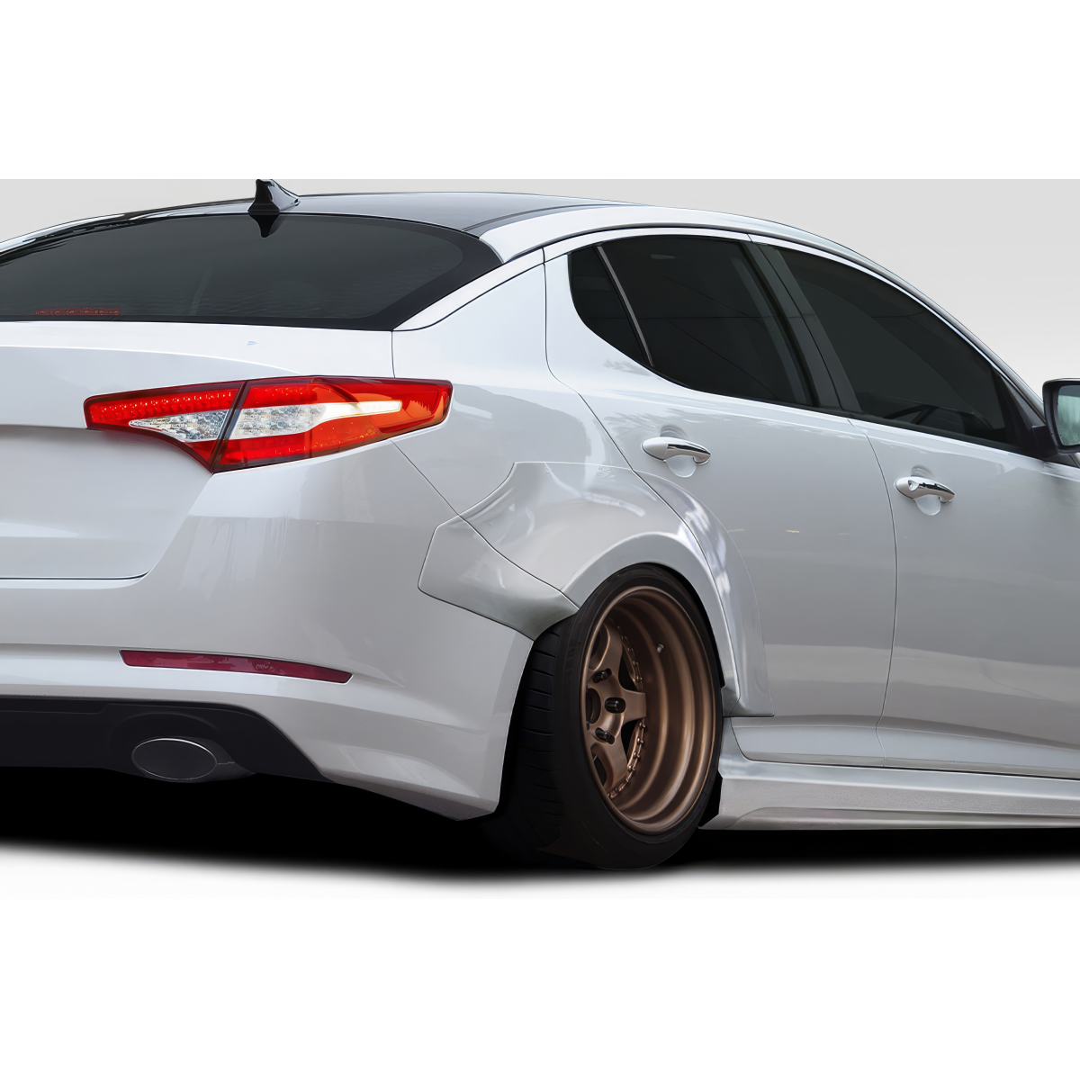 Modify your KIA Optima 2011 with our Exterior/Complete Body Kits - Angle from rear three quarters view