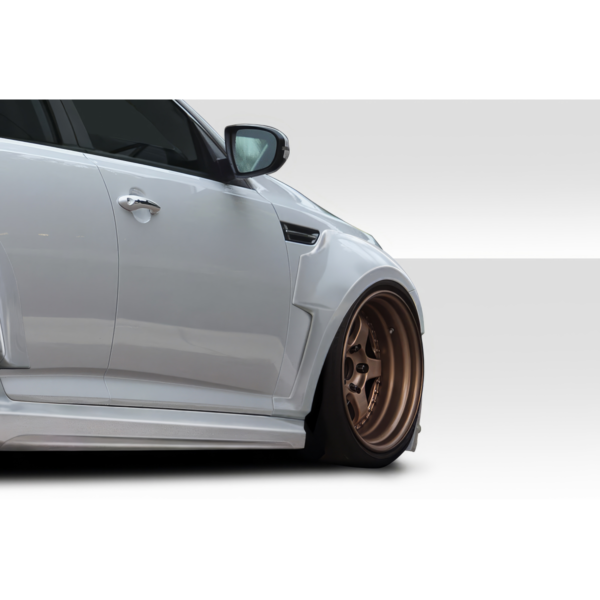 Modify your KIA Optima 2011 with our Exterior/Complete Body Kits - Side profile view of the vehicle at a 45 degree angle