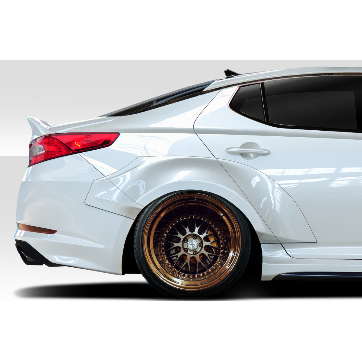 Modify your KIA Optima 2011 with our Exterior/Complete Body Kits - Side angle showcasing vehicle modification details