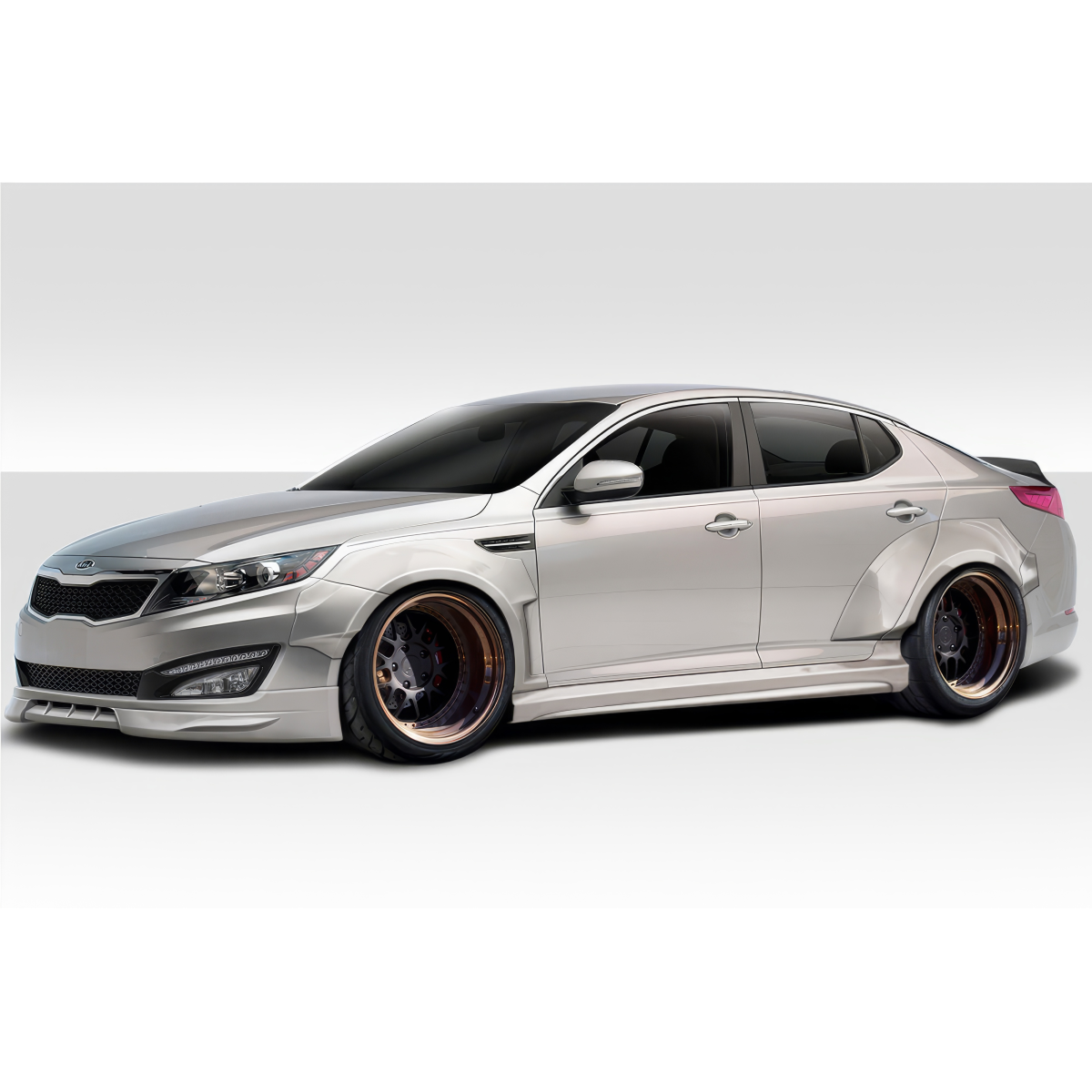 Modify your KIA Optima 2011 with our Exterior/Complete Body Kits - The car is viewed from a slightly front angle