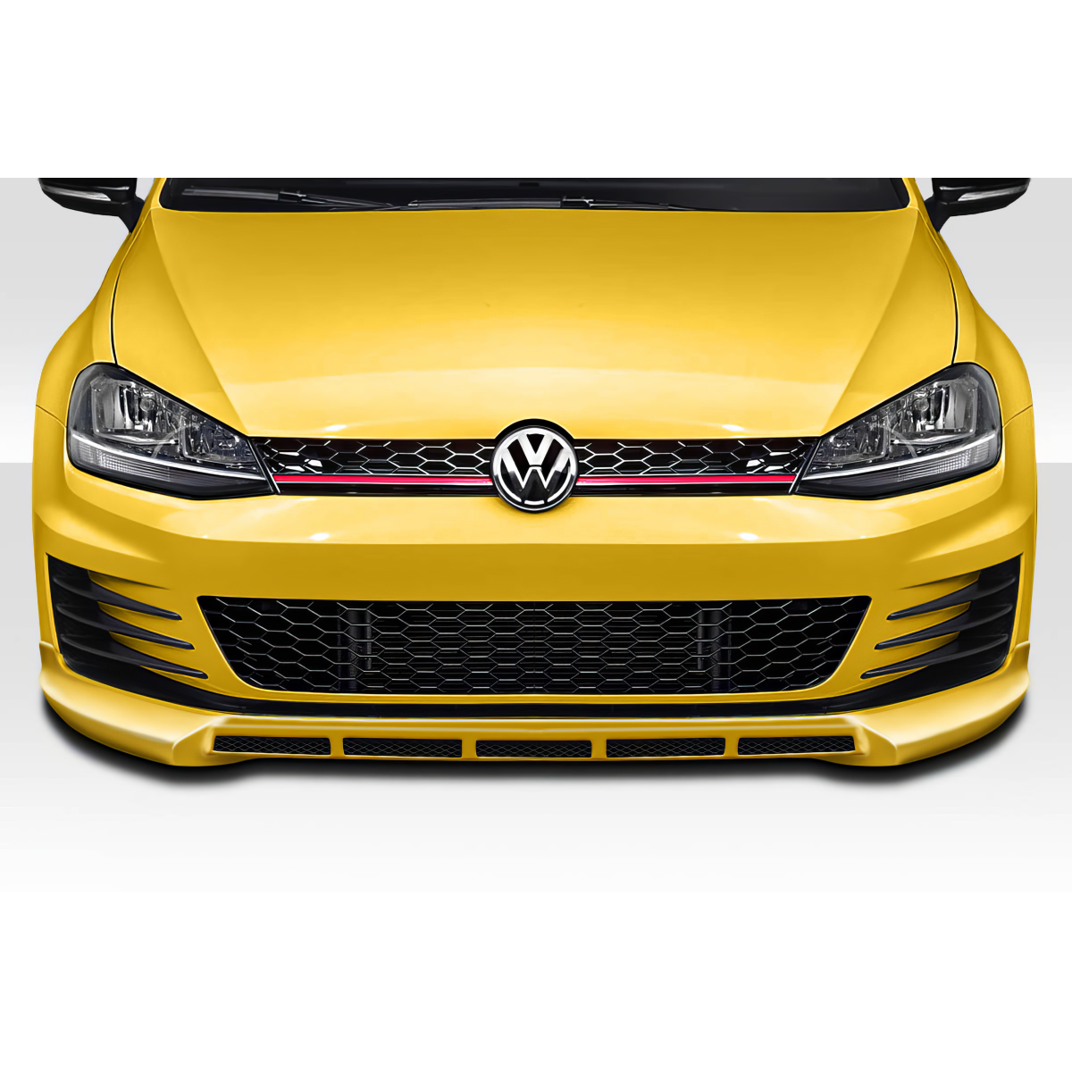 Modify your Volkswagen Golf 2015 with our Exterior/Front Bumpers or Lips - Front view angle of the front lip product