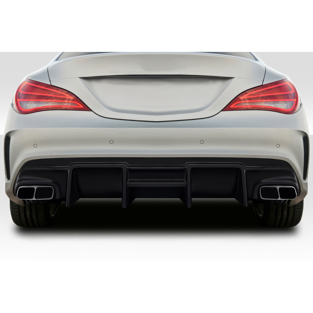 Modify your Mercedes-Benz CLA250 2014 with our Exterior/Diffusers - Rear view of vehicle at eye level angle