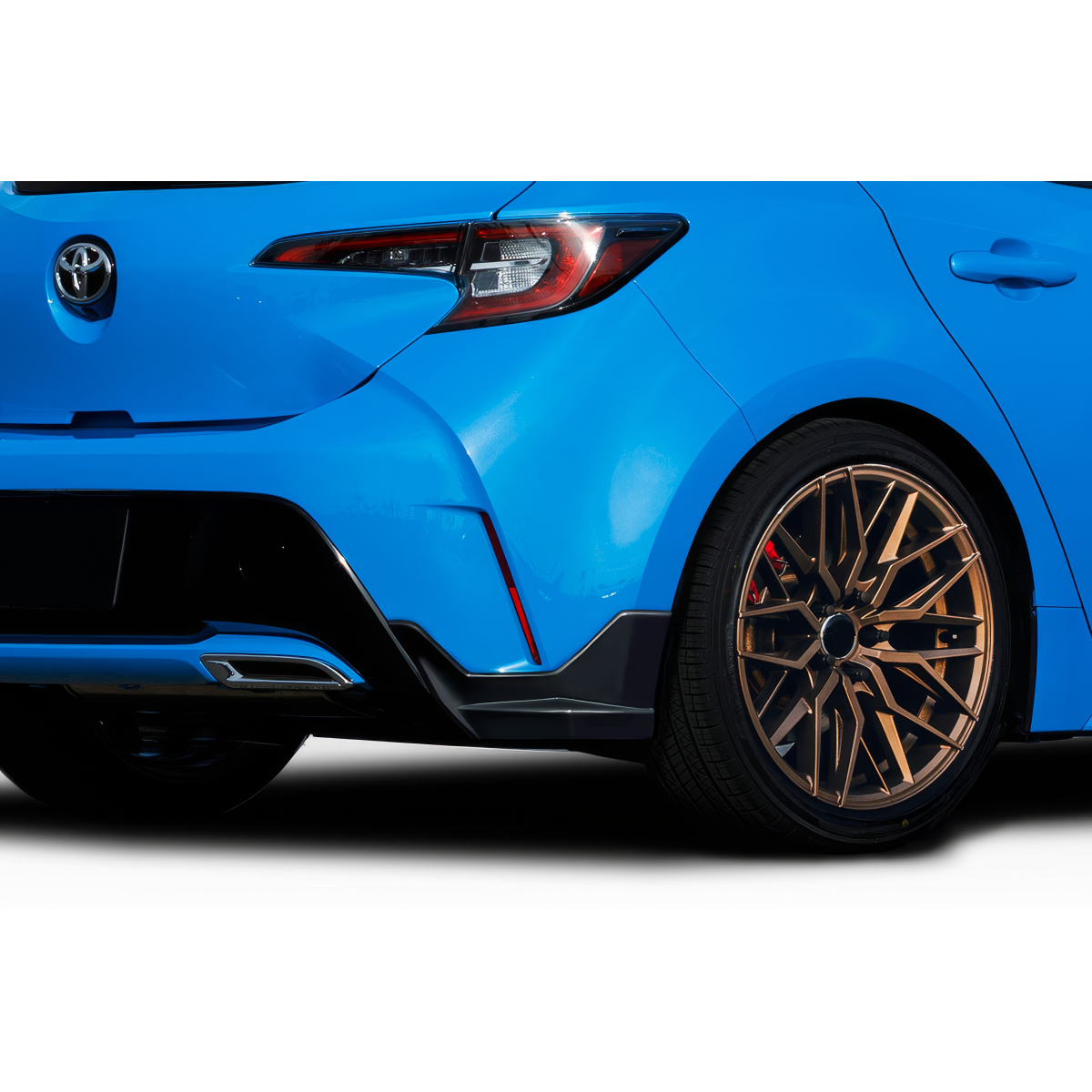 Modify your Toyota Corolla 2019 with our Exterior/Rear Bumpers or Lips - Rear angle view of Toyota Corolla hatchback