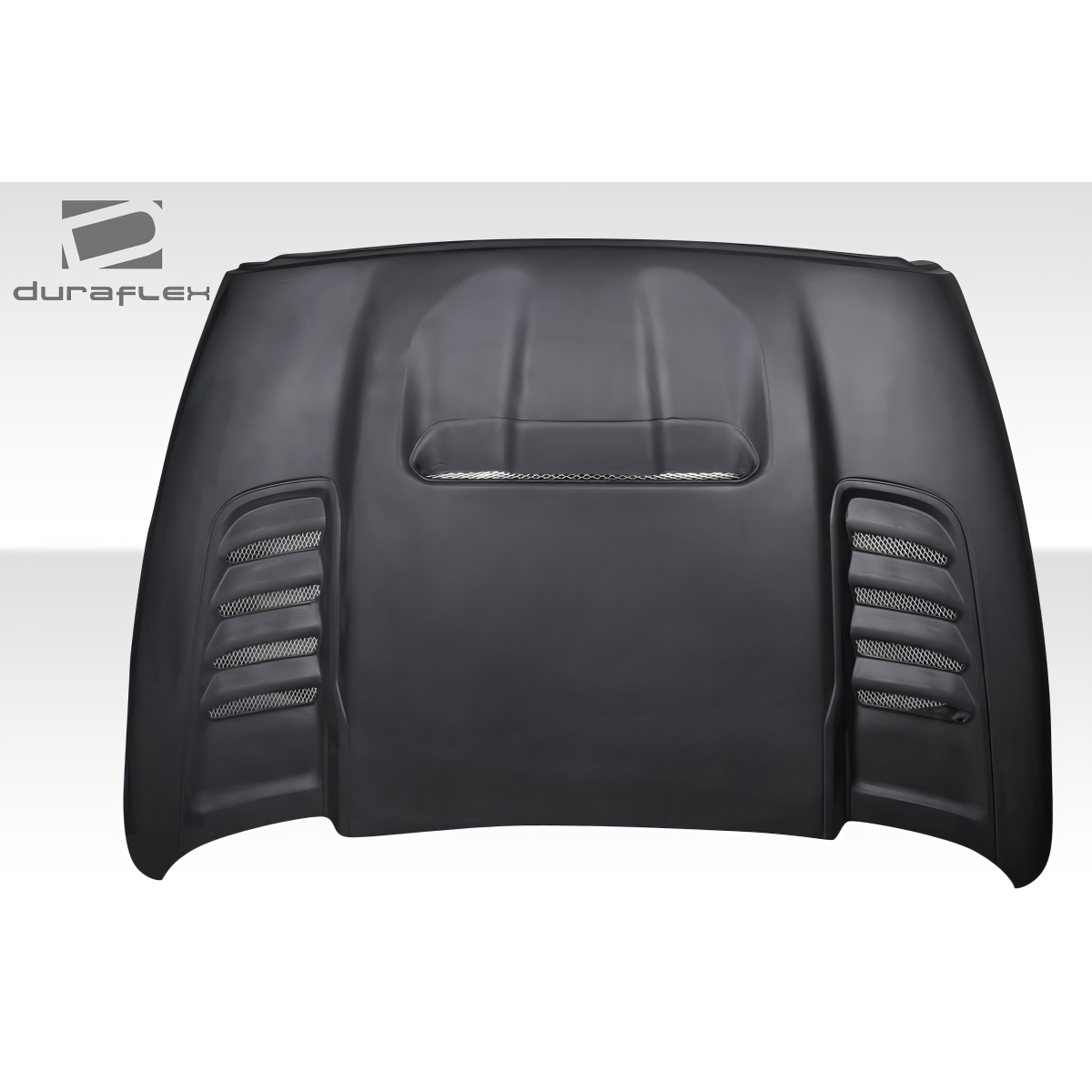 Modify your Dodge Ram 2002 with our Exterior/Hoods - Front view of hood at eye level angle