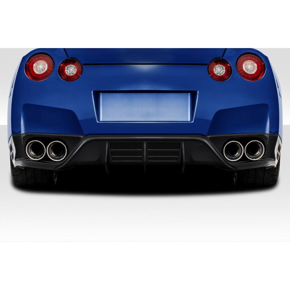 Modify your Nissan GT-R 2009 with our Exterior/Diffusers - Rear view of vehicle showing rear diffuser design