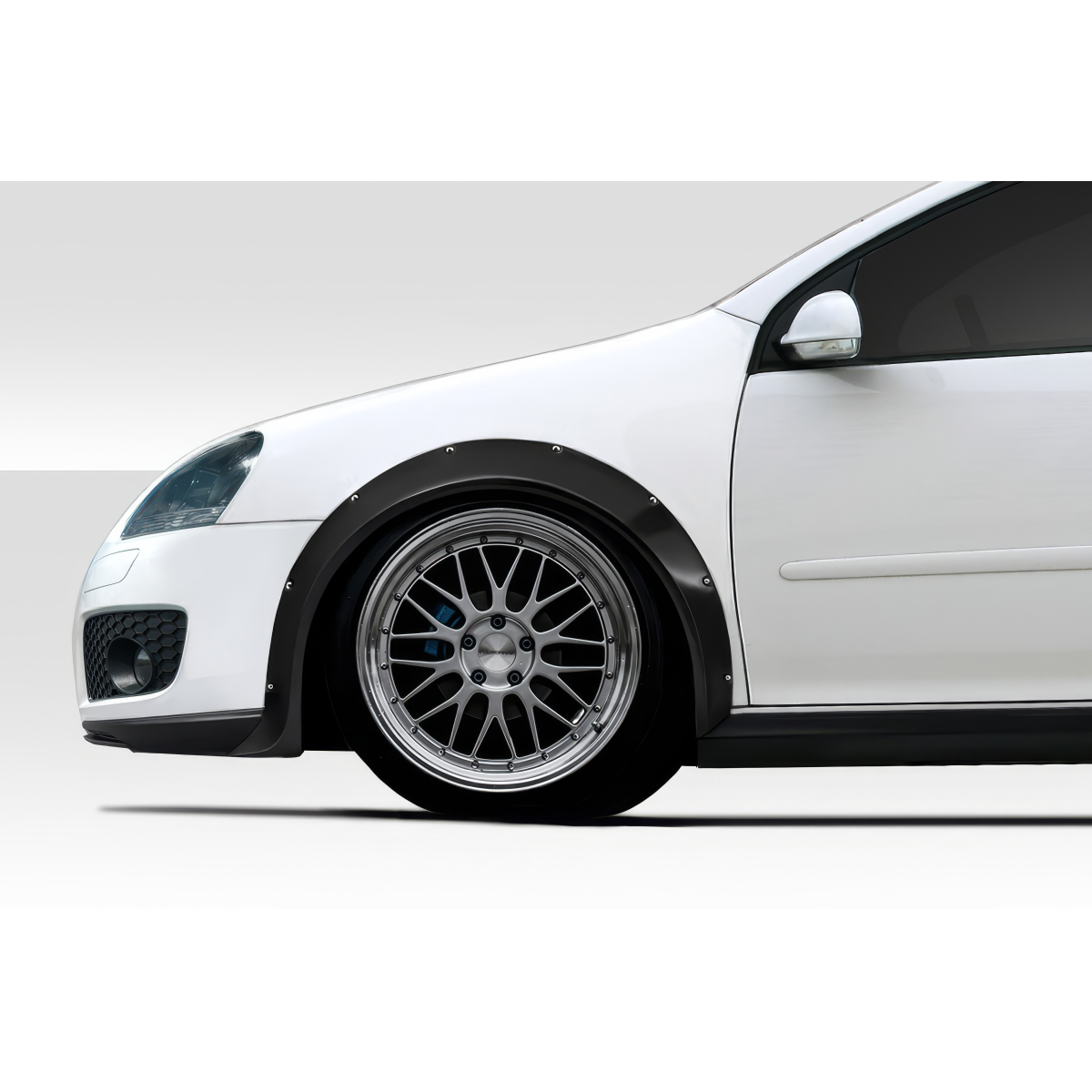 Modify your Volkswagen Golf 2006 with our Exterior/Fenders - Angle view of front fender with flare