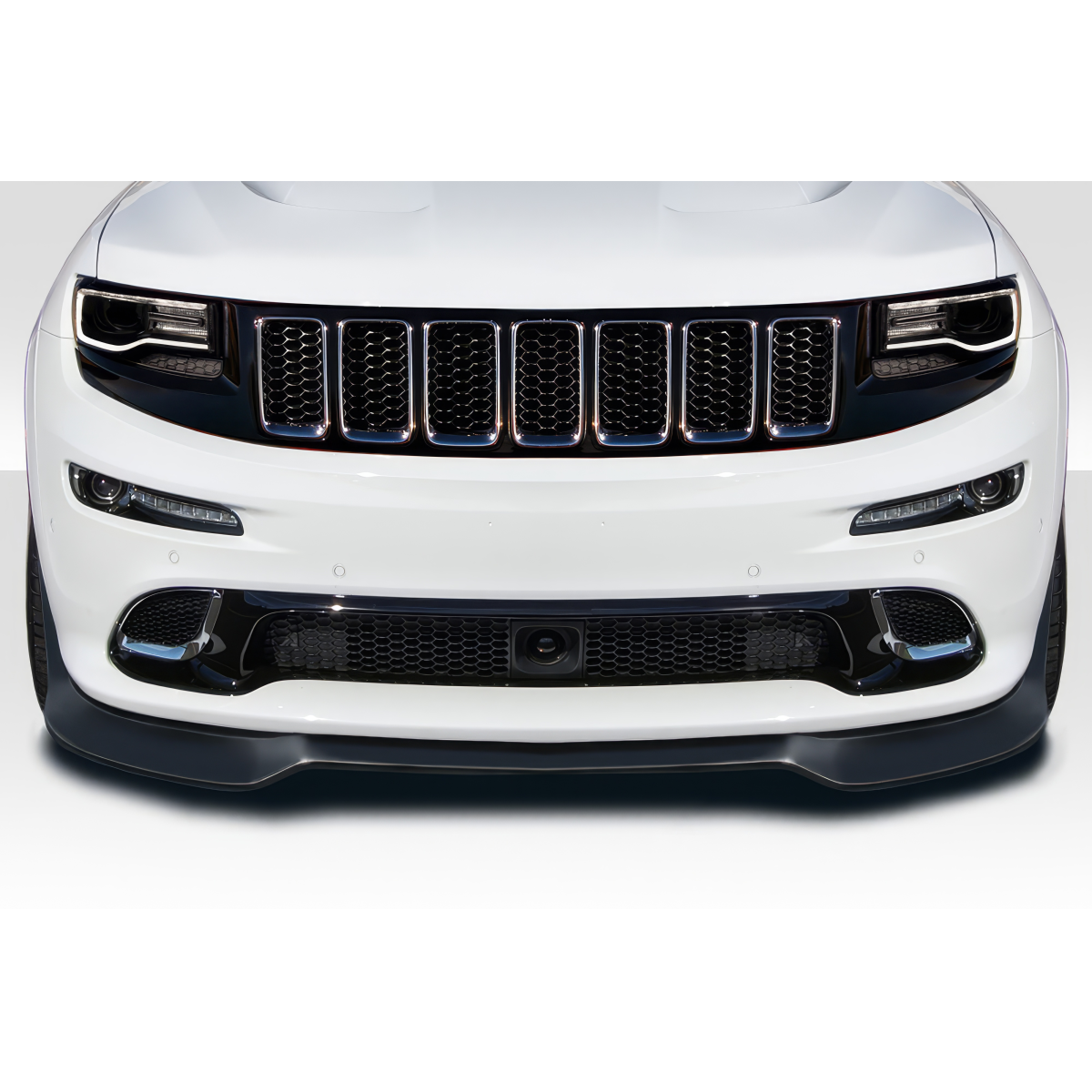 Modify your Jeep Cherokee 2012 with our Exterior/Front Bumpers or Lips - Front view of vehicle part at zero degrees angle