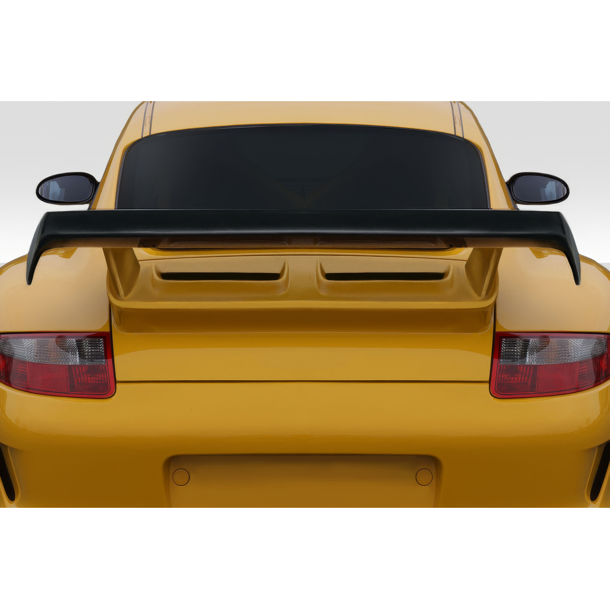 Modify your Porsche 911 2005 with our Exterior/Wings - Rear view angle of the spoiler on the Porsche