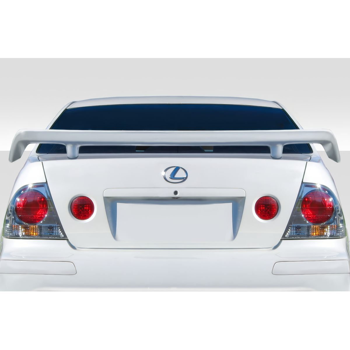 Modify your Lexus IS Series 2000 with our Exterior/Wings - Rear angle showing spoiler on vehicle