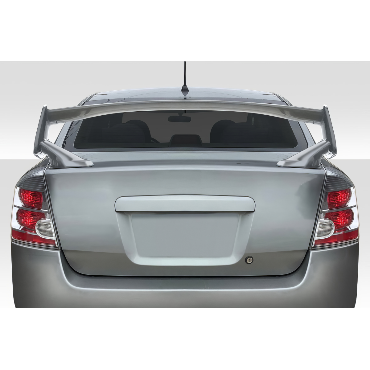 Modify your Nissan Sentra 2007 with our Exterior/Wings - Rear view angle of the Nissan Sentra