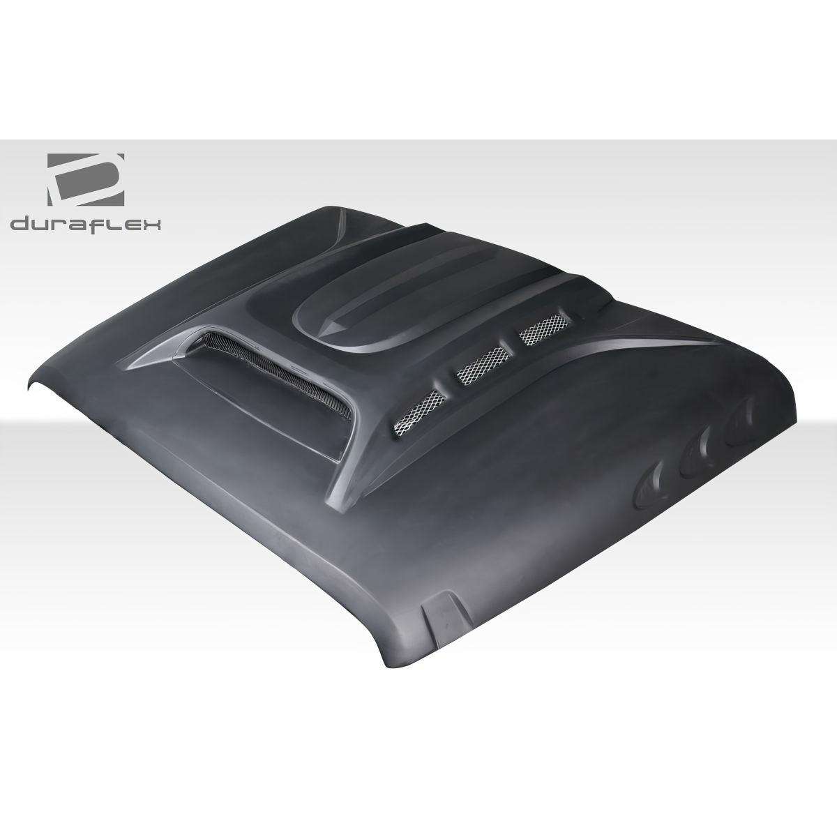 Modify your Jeep Wrangler 2007 with our Exterior/Hoods - Angled top view of Jeep hood part