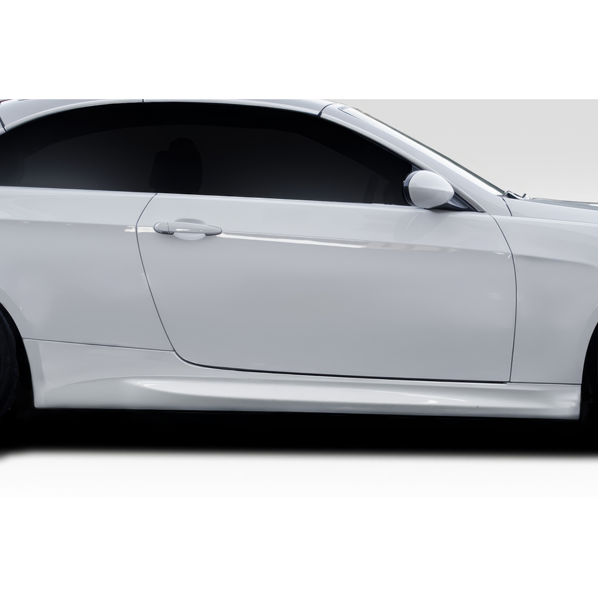 Modify your BMW 3-Series 2007 with our Exterior/Side Skirts - Side view angle of the vehicle part