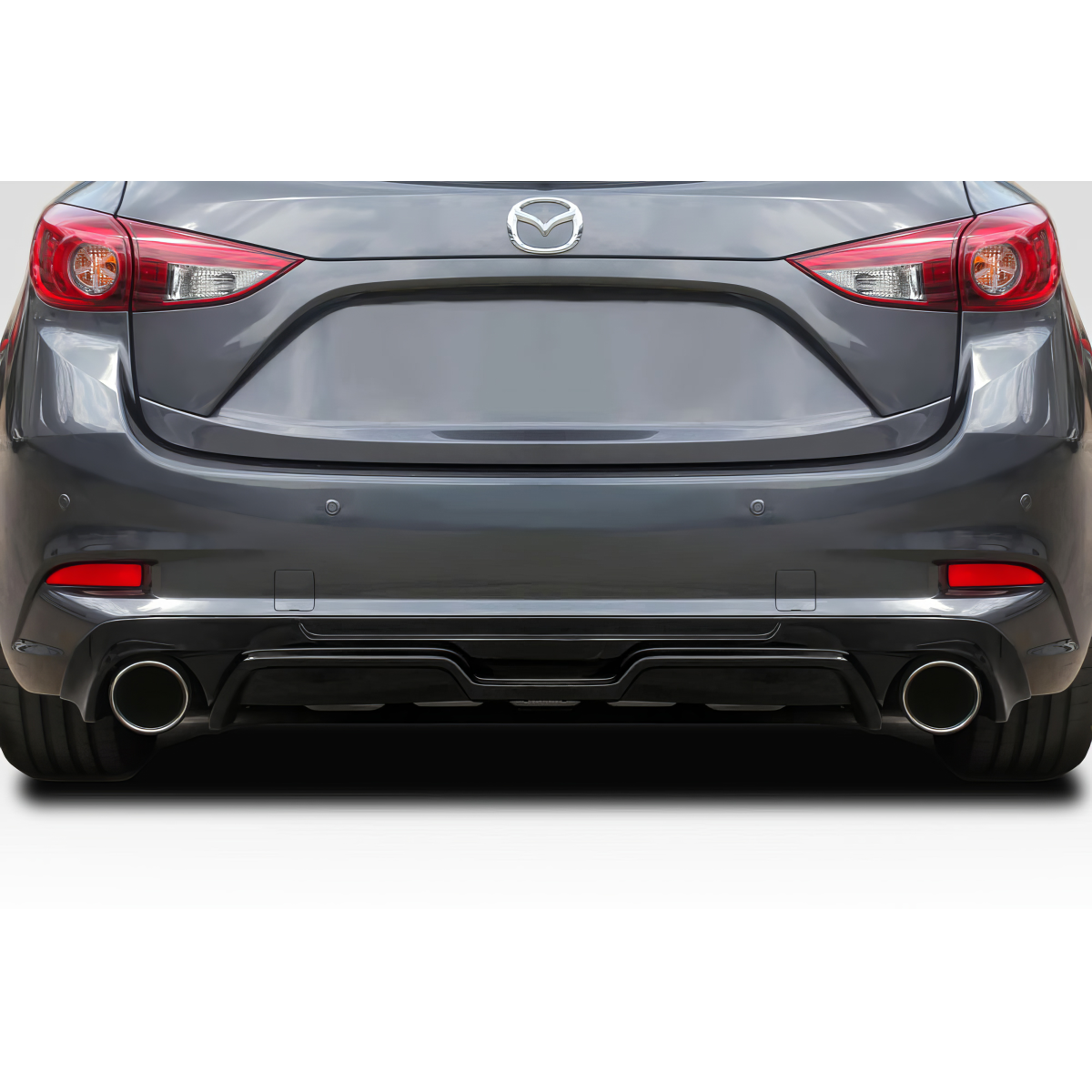 Modify your Mazda 3 2017 with our Exterior/Diffusers - Seen from a straight rear angle
