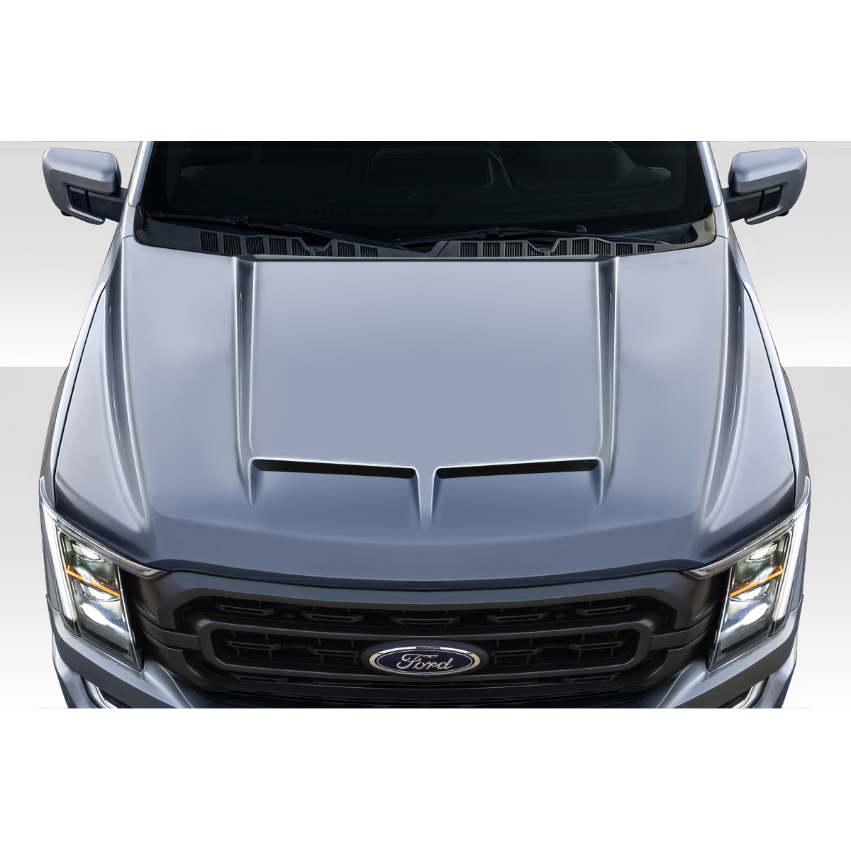 Modify your Ford F-150 2021 with our Exterior/Hoods - Viewed from directly overhead