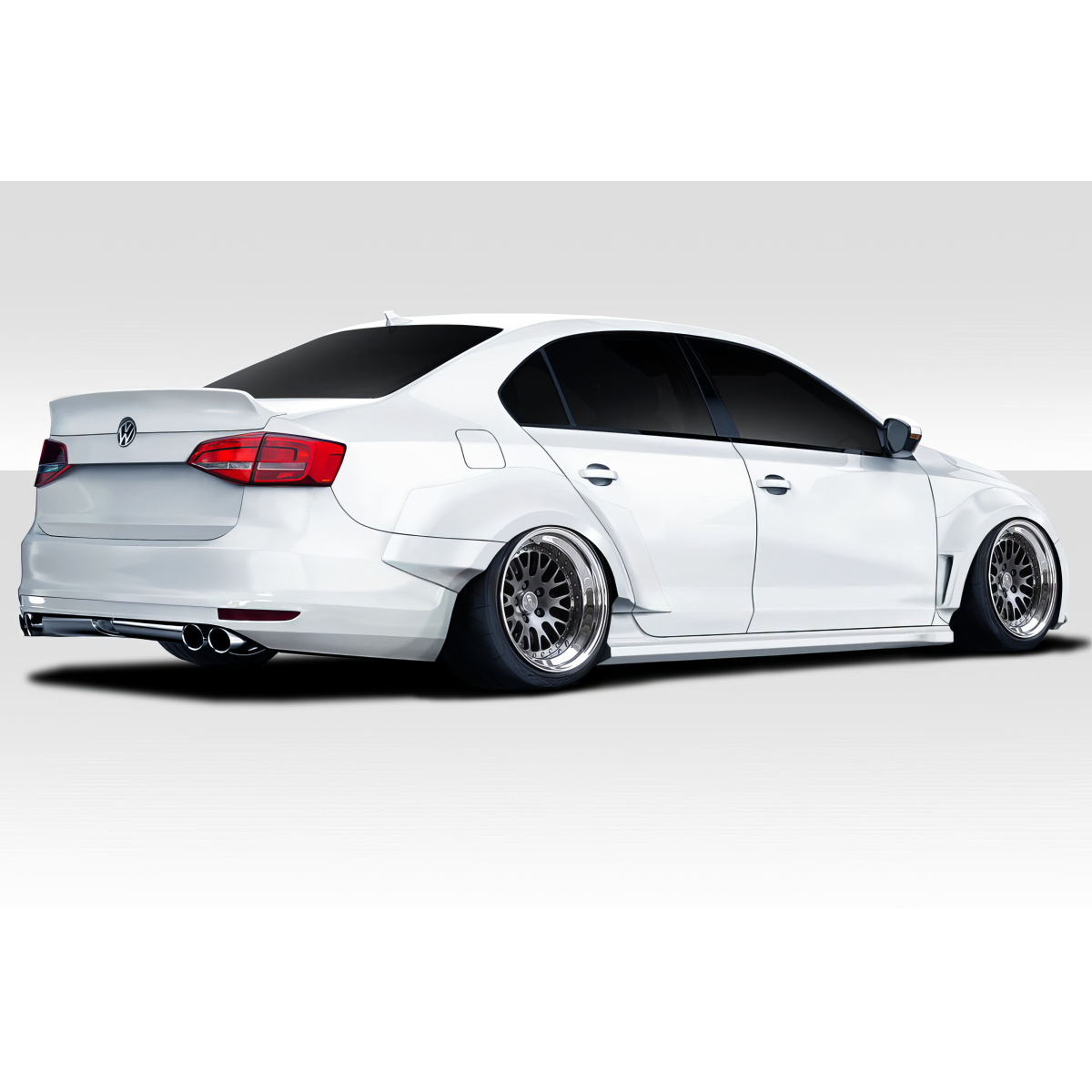 Modify your Volkswagen Jetta 2011 with our Exterior/Complete Body Kits - Rear three quarter angle view of the vehicle