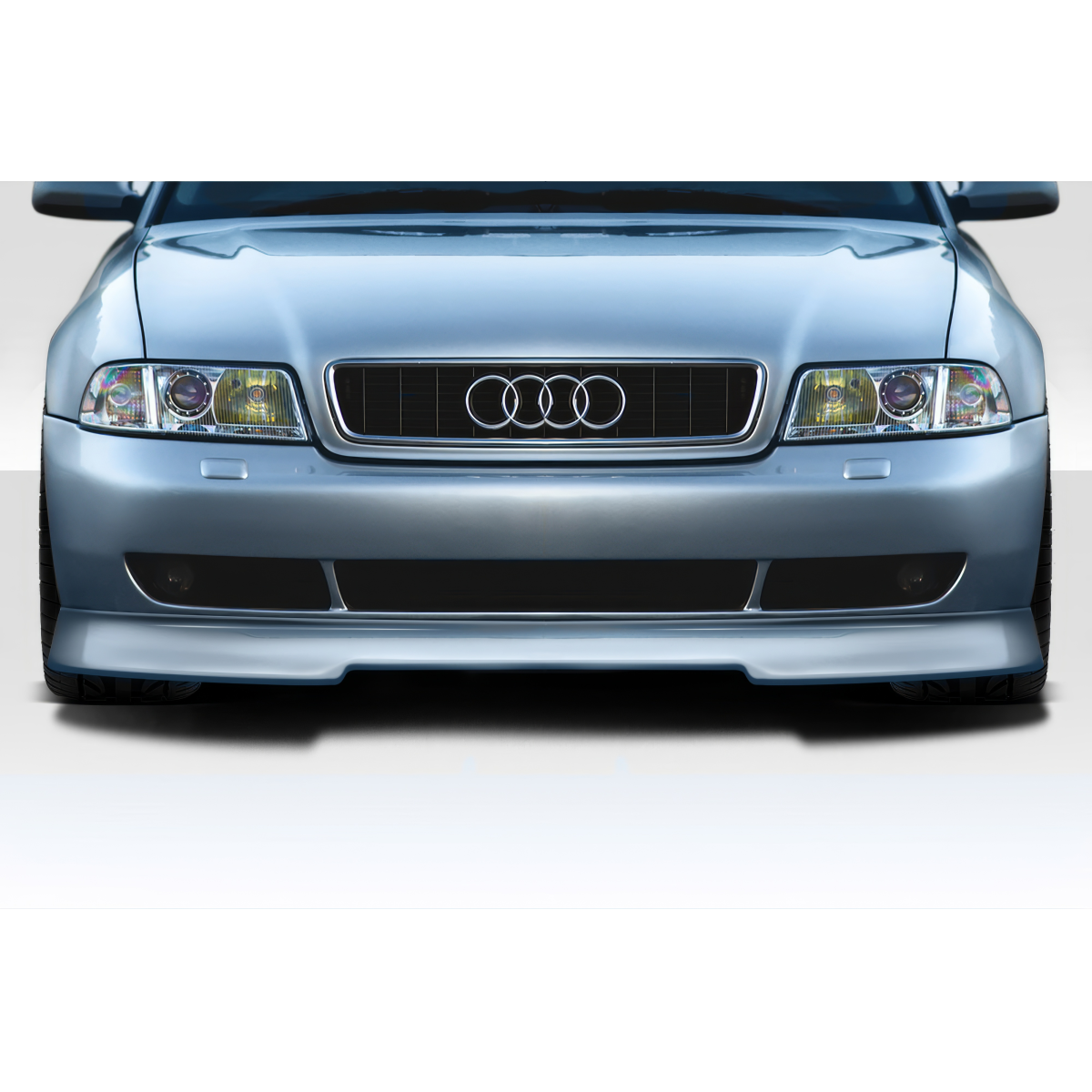 Modify your Audi A4 1996 with our Exterior/Front Lips - Front view of vehicle at eye level angle