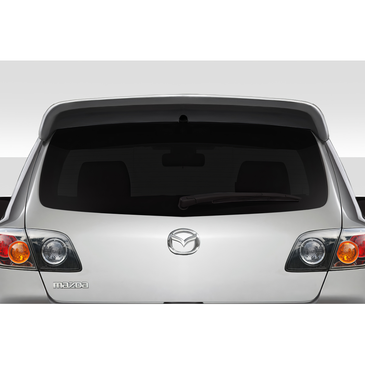Modify your Mazda 3 2004 with our Exterior/Wings - Viewing from the rear at a straight angle