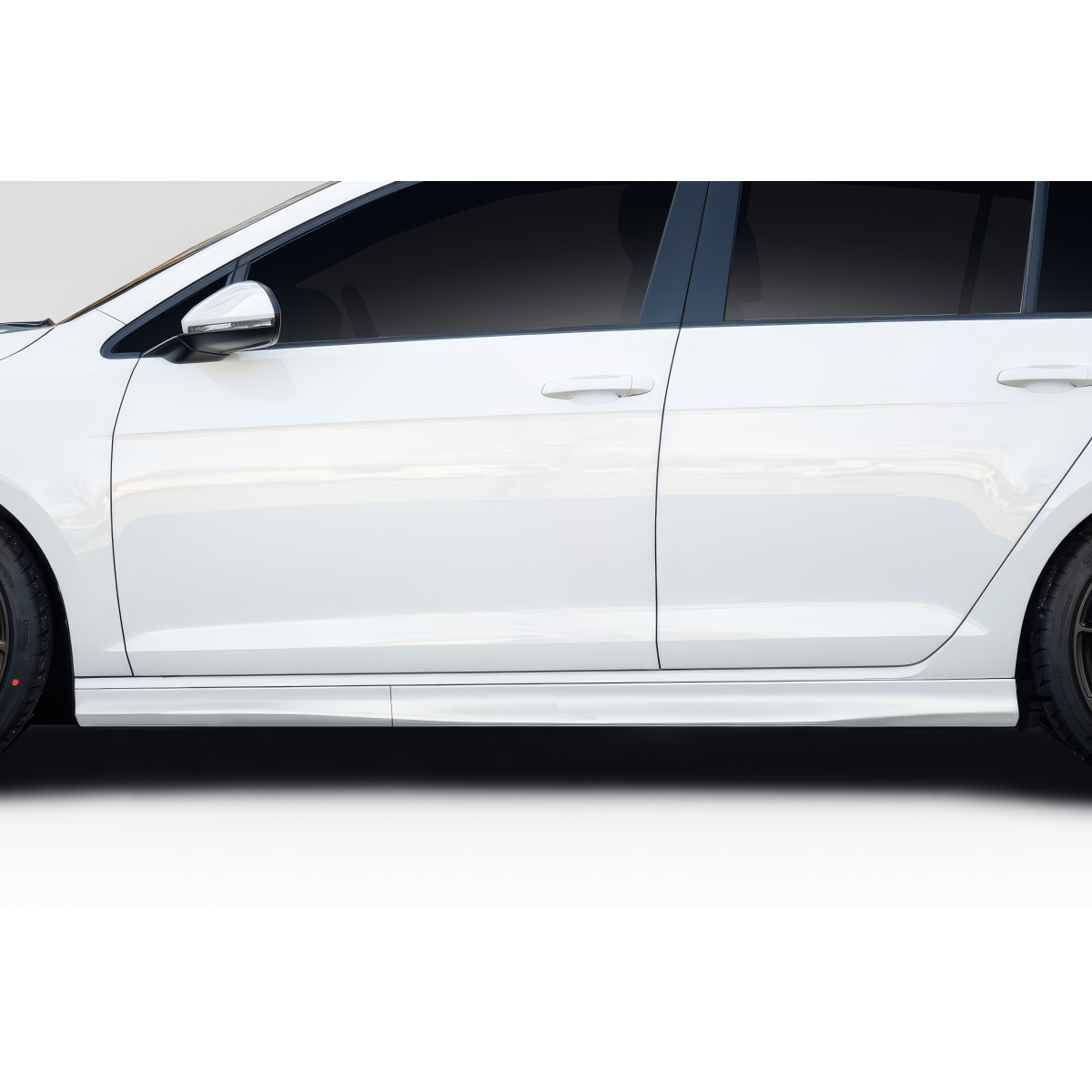 Modify your Volkswagen Golf 2015 with our Exterior/Side Skirts - Side view of the vehicle at a 90 degree angle