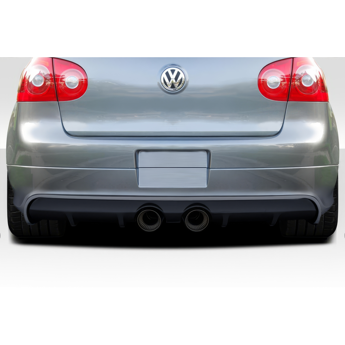 Modify your Volkswagen Golf 2006 with our Exterior/Diffusers - Rear view of the vehicle at a low angle