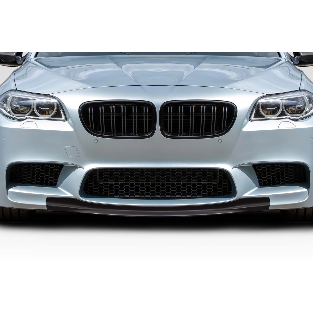 Modify your BMW 5-Series 2011 with our Exterior/Front Bumpers or Lips - Front view of the vehicle at eye level