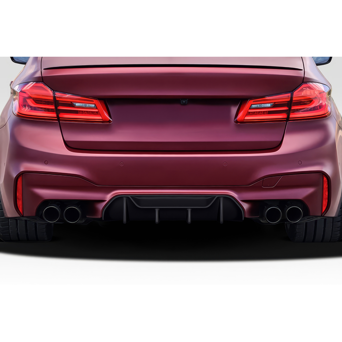 Modify your BMW 5-Series 2017 with our Exterior/Diffusers - Rear angle showcasing the rear diffuser design