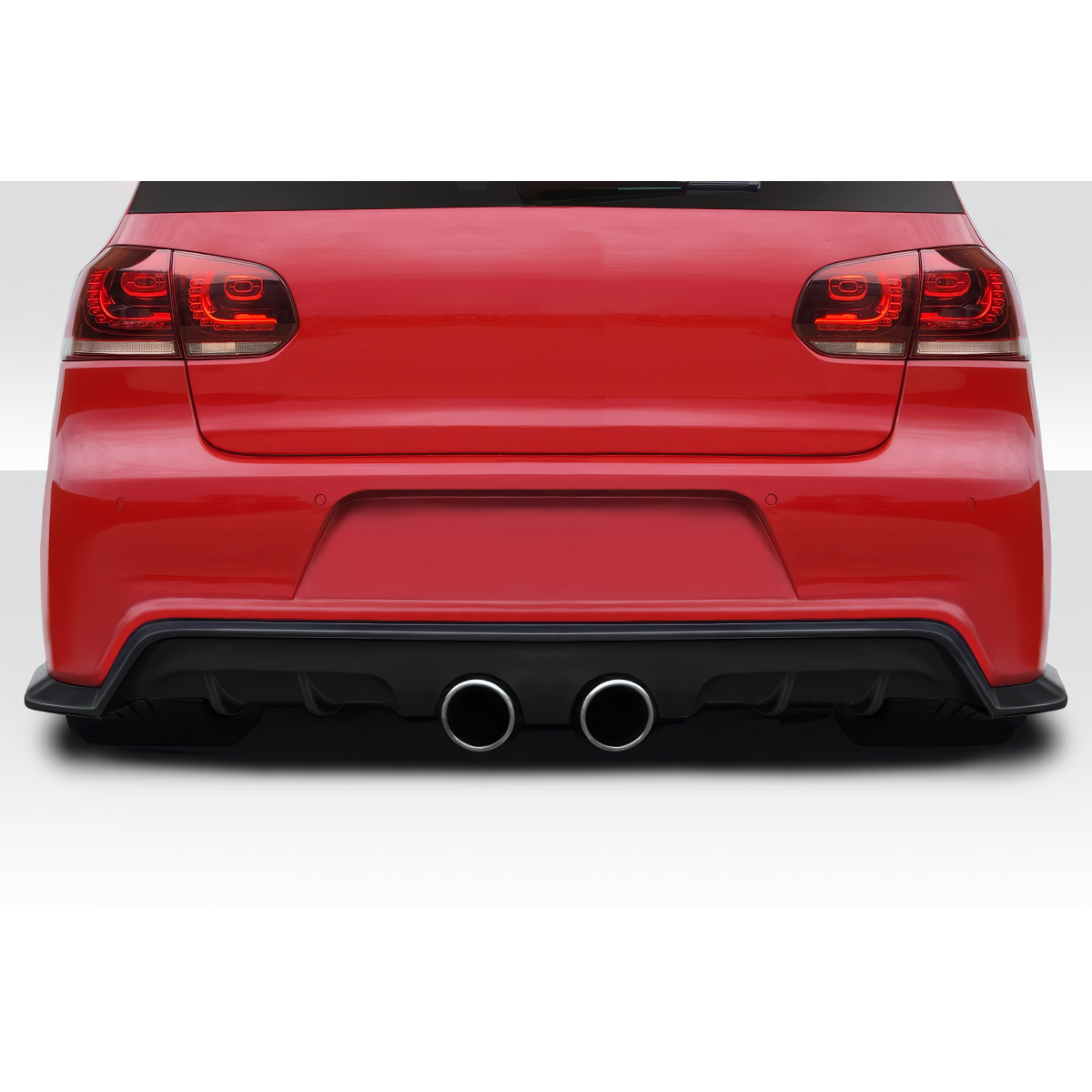 Modify your Volkswagen Golf 2010 with our Exterior/Diffusers - Rear view angle of the Volkswagen Golf GTI