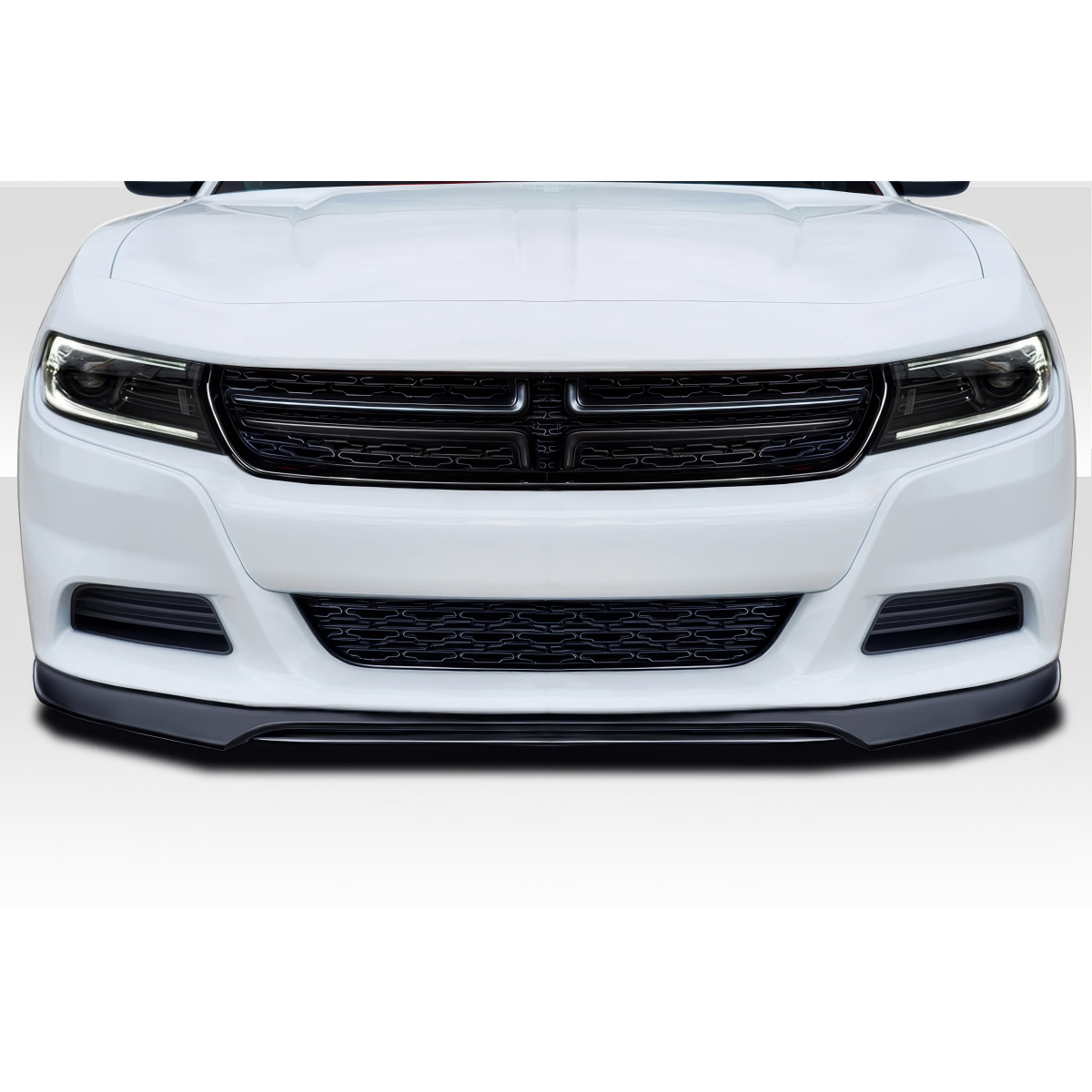 Modify your Dodge Charger 2015 with our Exterior/Front Bumpers or Lips - Front view of the vehicle at a straight angle