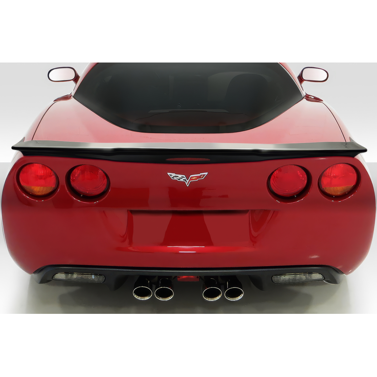 Modify your Chevrolet Corvette 2005 with our Exterior/Wings - Angle is a rear view of the vehicle