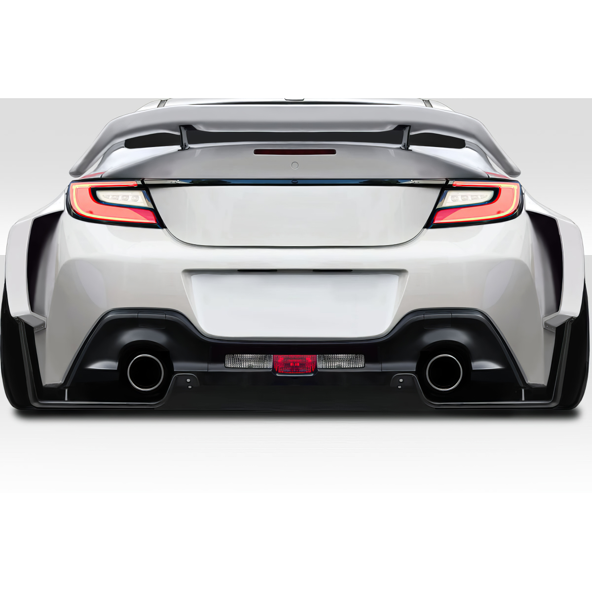 Modify your Subaru BRZ 2022 with our Exterior/Diffusers - Rear view angle of the vehicle part
