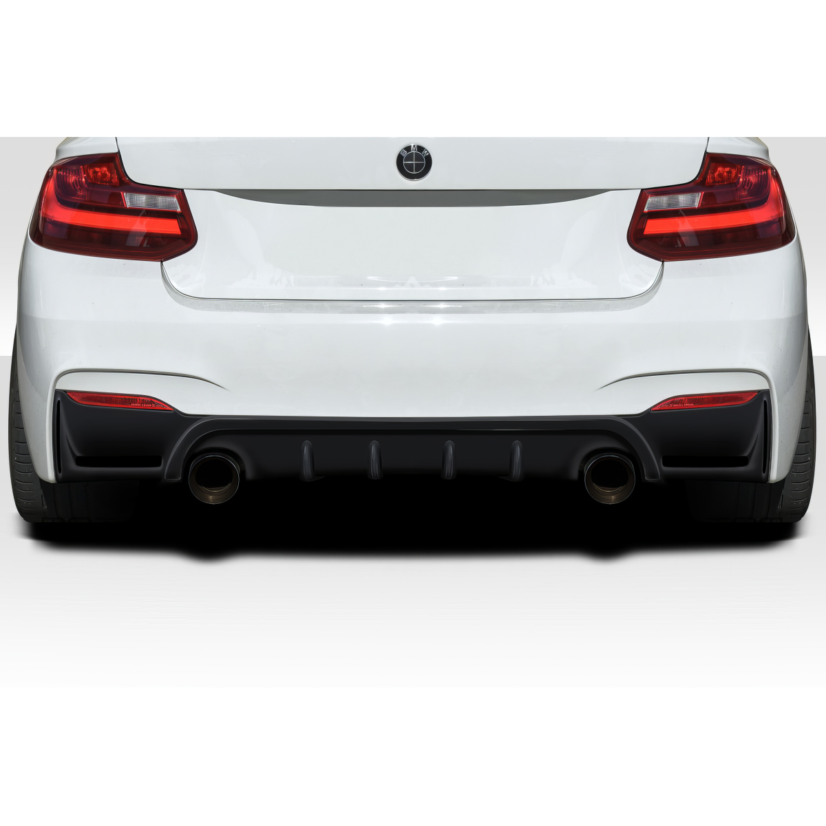 Modify your BMW 2-Series 2014 with our Exterior/Diffusers - Rear view angle of BMW 2 Series diffuser