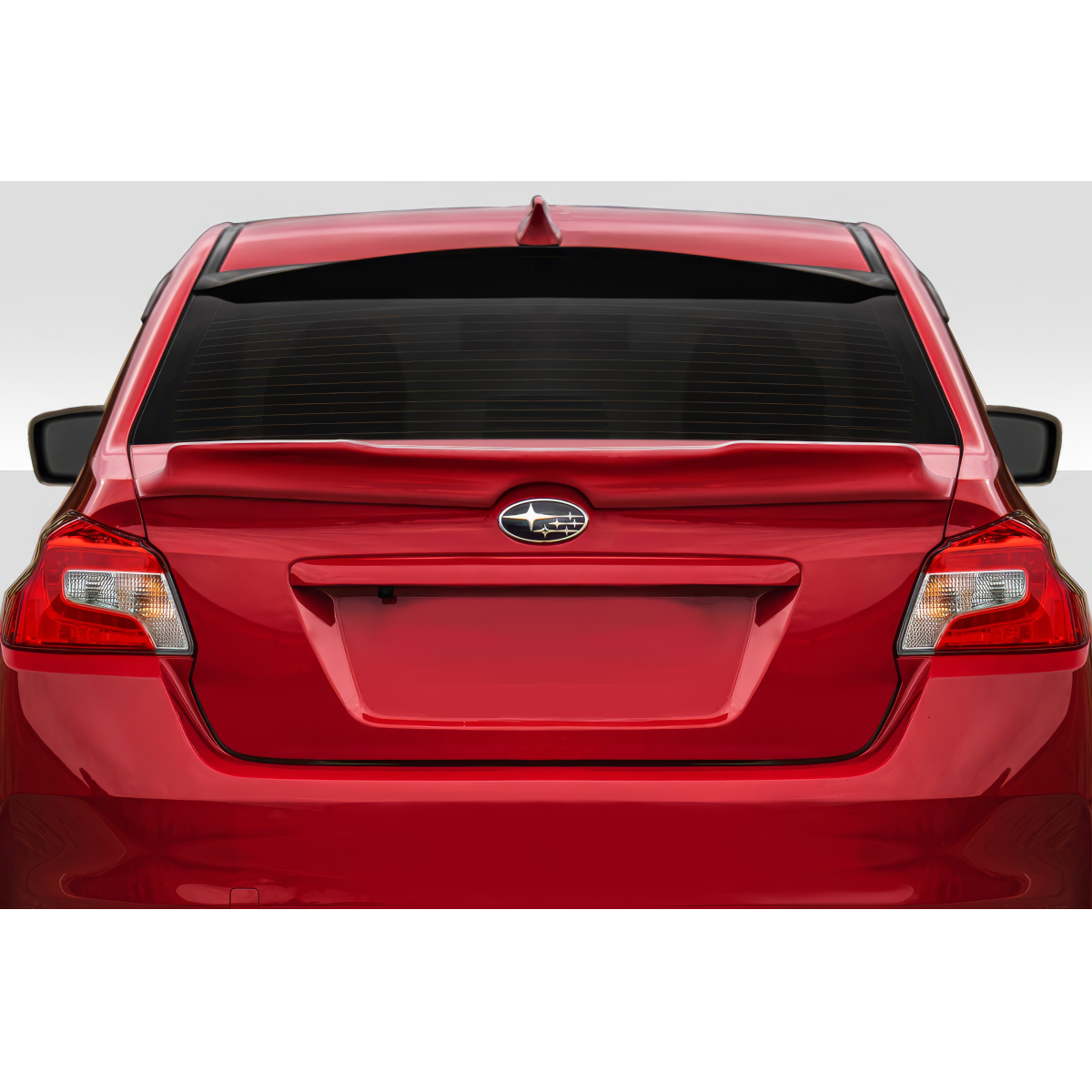 Modify your Subaru Impreza 2015 with our Exterior/Wings - Rear view angle of the Subaru Impreza