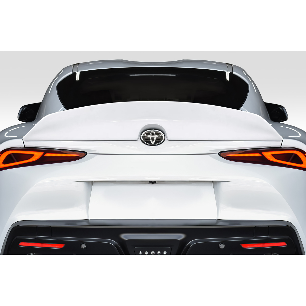 Modify your Toyota Supra 2019 with our Exterior/Wings - Rear view of the vehicle at eye level angle