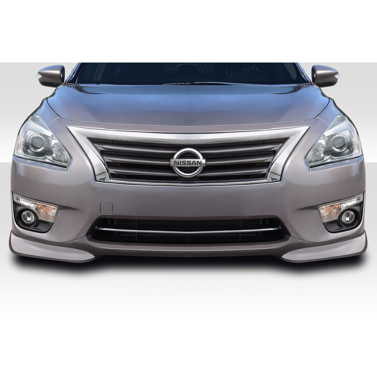 Modify your Nissan Altima 2013 with our Exterior/Front Bumpers or Lips - Front view of car at eye level