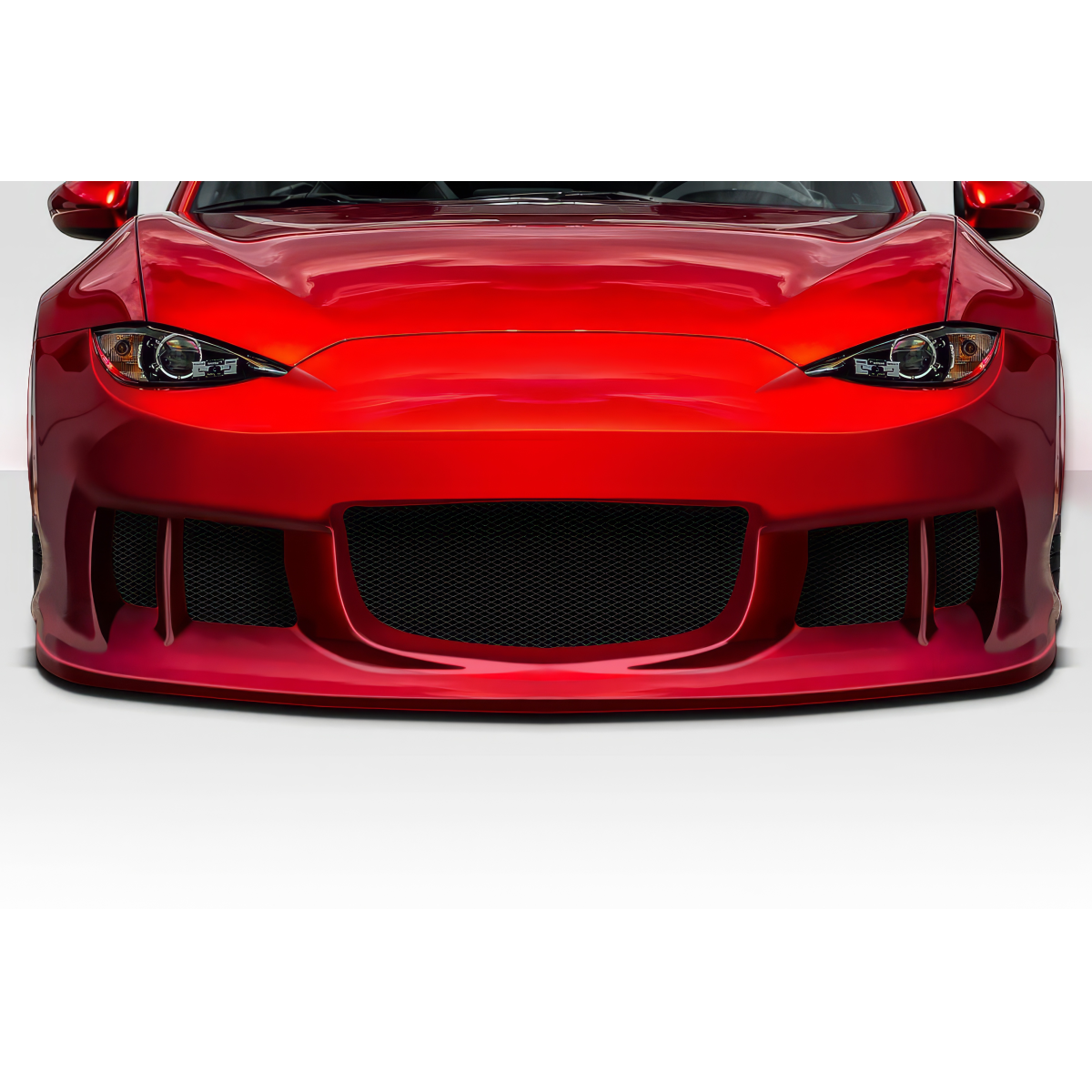 Modify your Mazda Miata 2016 with our Exterior/Front Bumpers or Lips - Front view of vehicle part oriented straight on