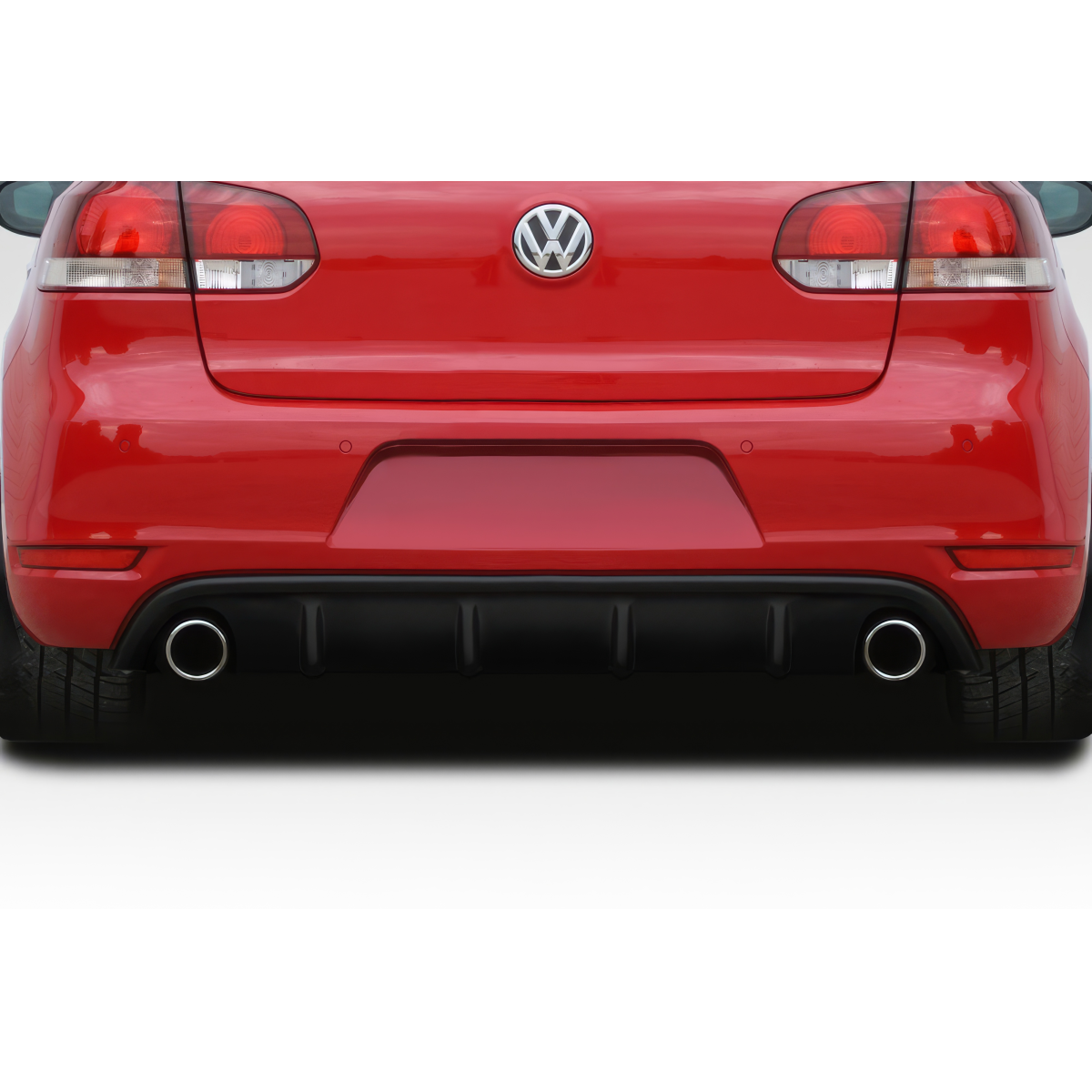 Modify your Volkswagen Golf 2010 with our Exterior/Diffusers - Rear view of vehicle showcasing diffuser part