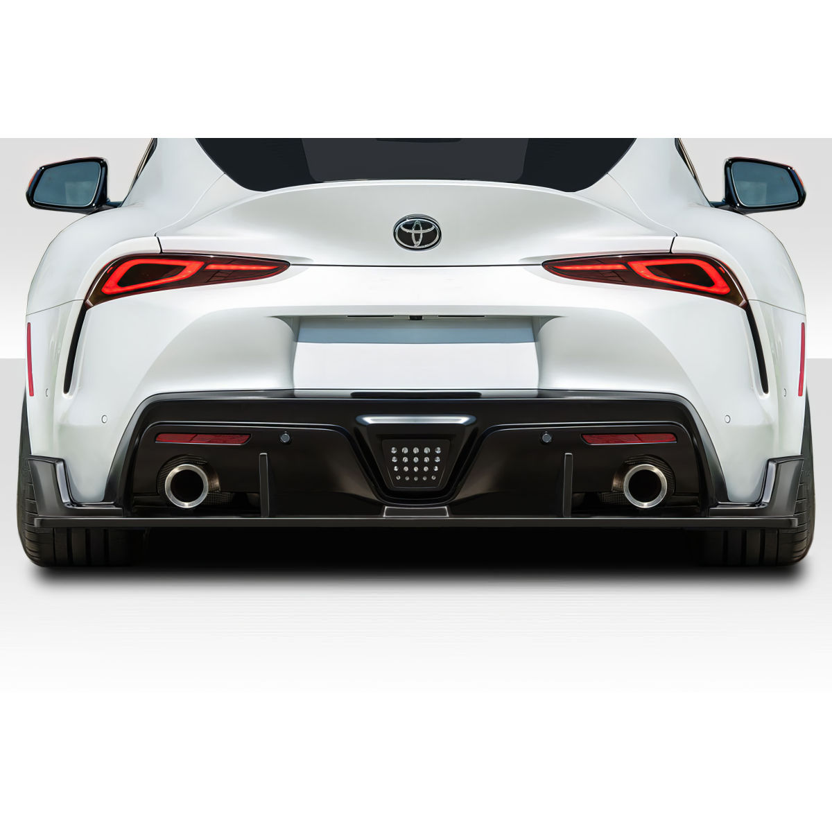 Modify your Toyota Supra 2019 with our Exterior/Diffusers - Rear view of diffuser at a straight angle