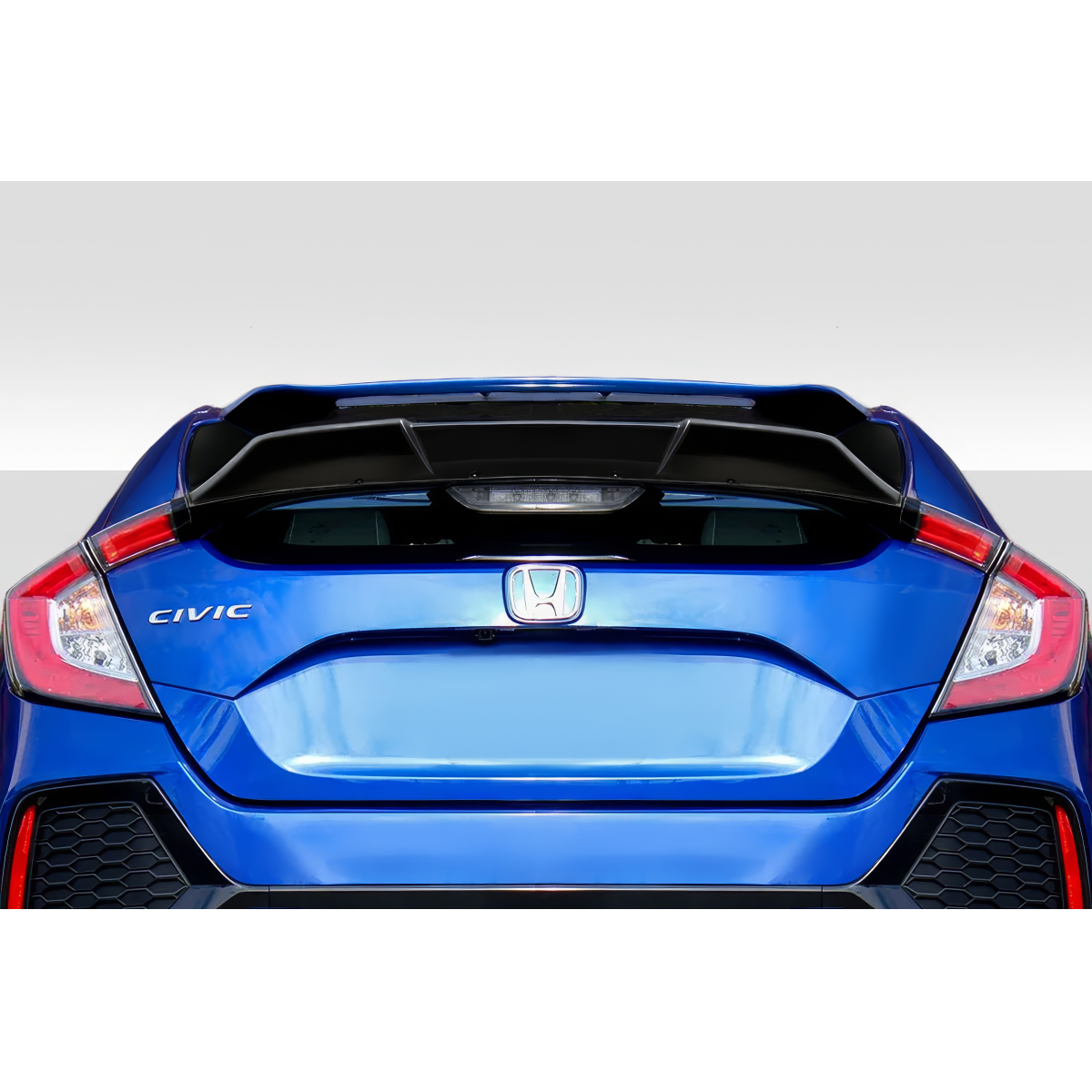 Modify your Honda Civic 2016 with our Exterior/Wings - Rear view angle of the Honda Civic