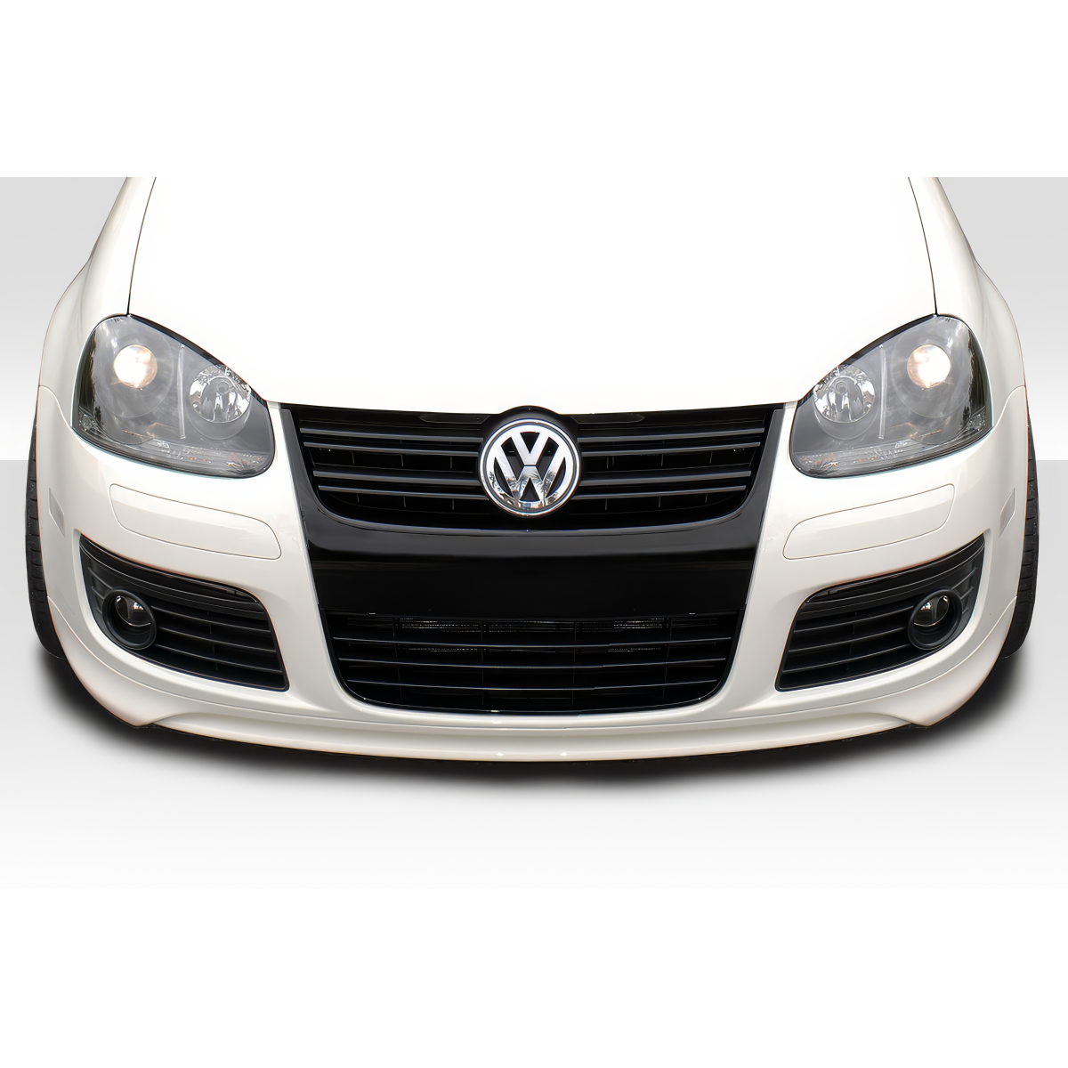 Modify your Volkswagen Golf 2005 with our Exterior/Front Bumpers or Lips - Front view of the vehicle part at eye level