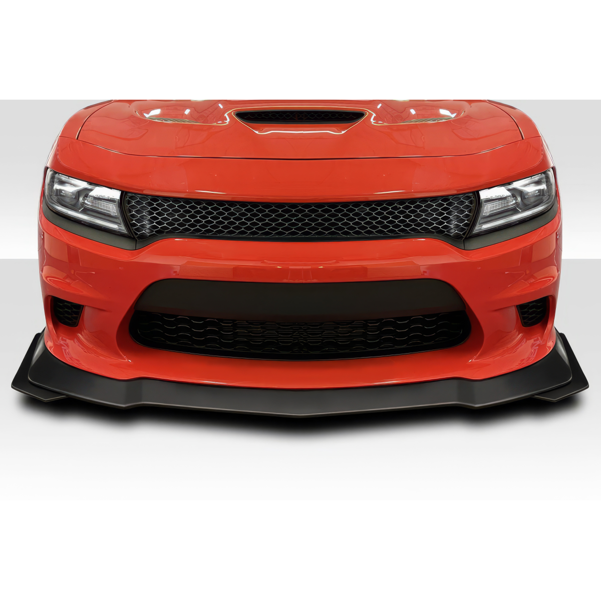 Modify your Dodge Charger 2015 with our Exterior/Front Bumpers or Lips - Front view of the front lip spoiler