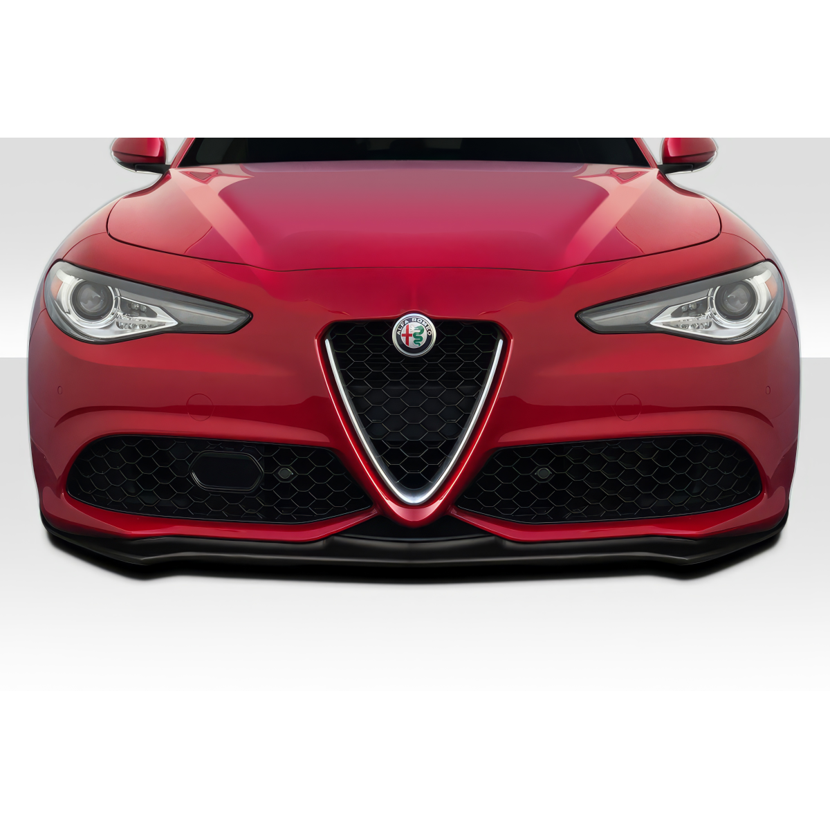 Modify your Alfa Romeo Giulia 2017 with our Exterior/Front Bumpers or Lips - Front view of Alpha Romeo Giulia front lip spoiler