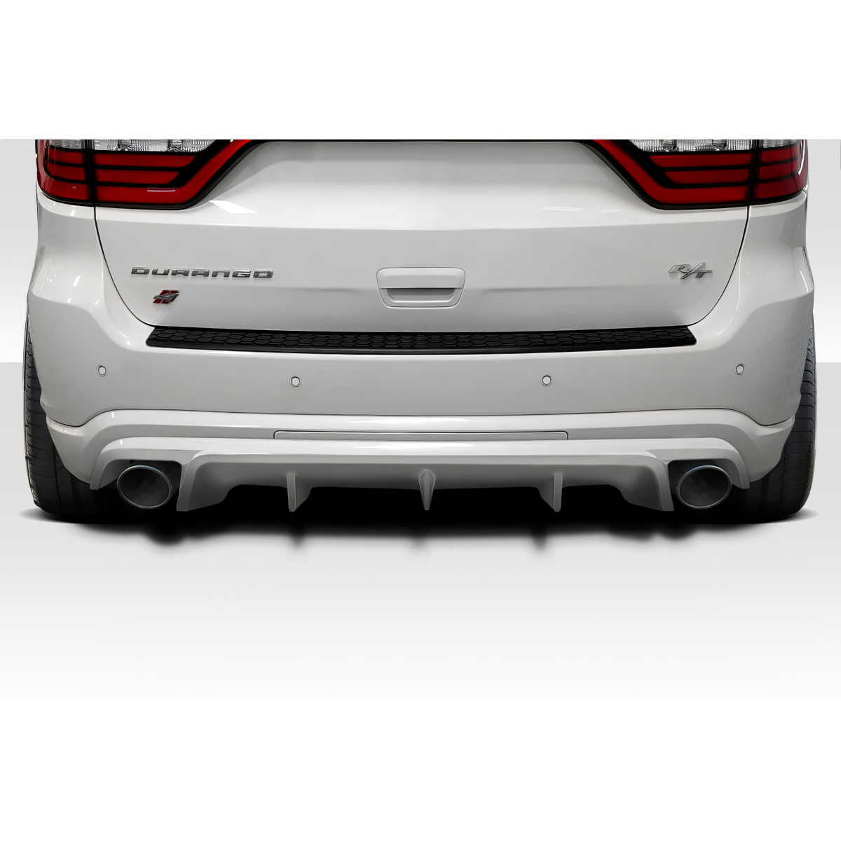 Modify your Dodge Durango 2011 with our Exterior/Diffusers - Rear view angle of the vehicle part