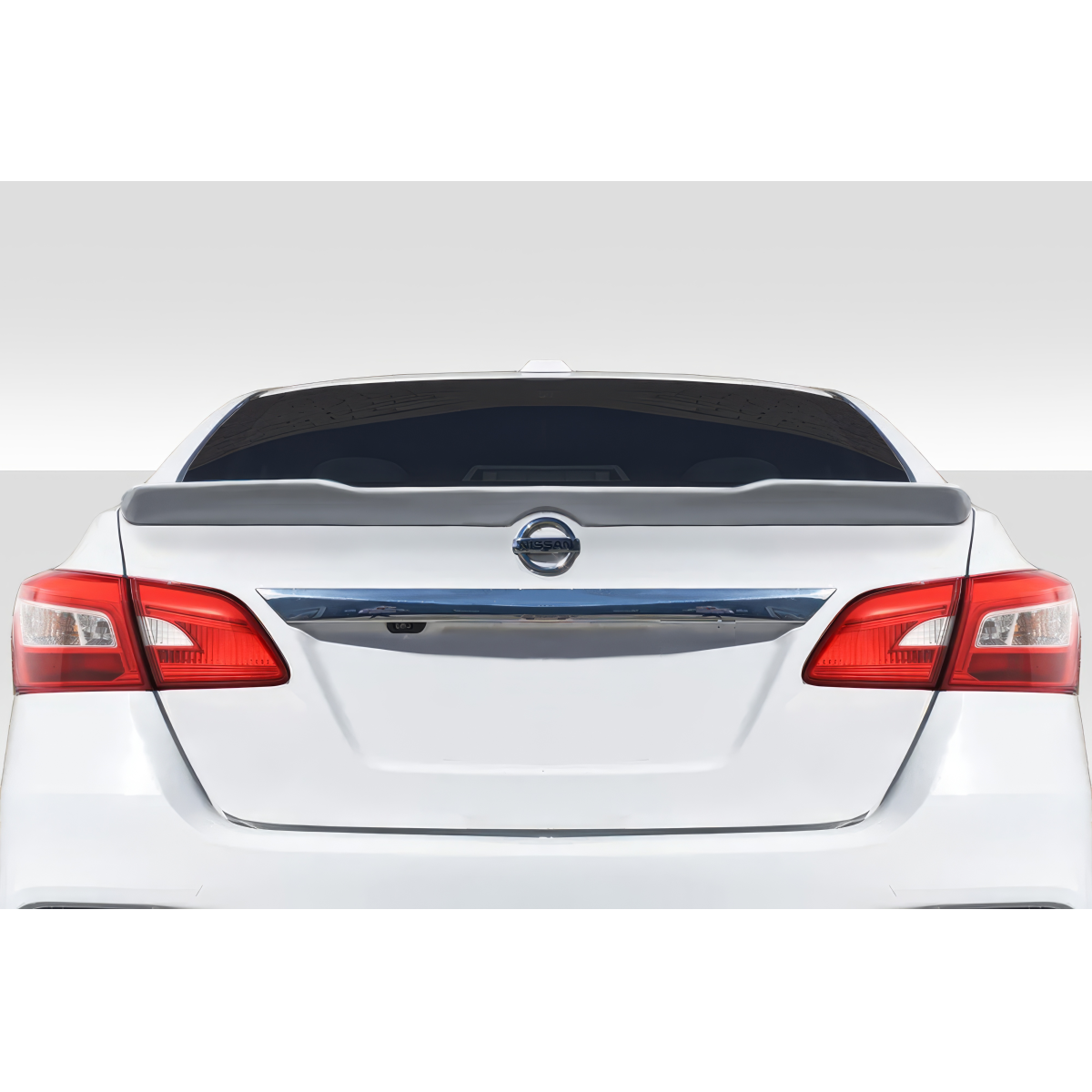 Modify your Nissan Sentra 2017 with our Exterior/Wings - Rear view of the vehicle at eye level angle