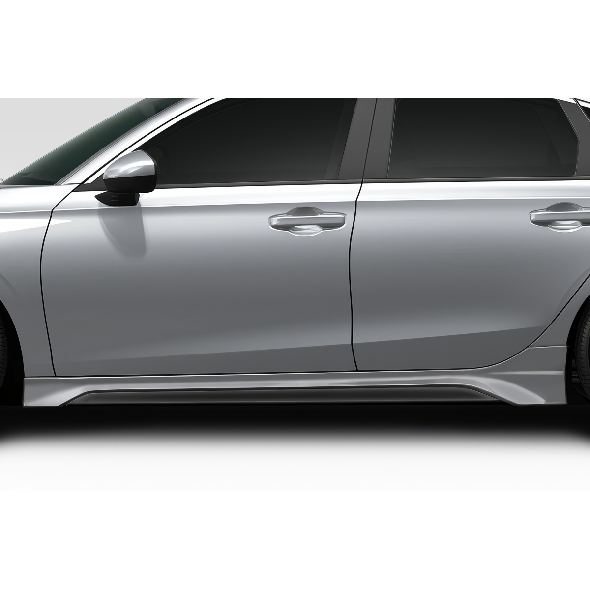 Modify your Honda Civic 2022 with our Exterior/Side Skirts - Side profile view of vehicle part