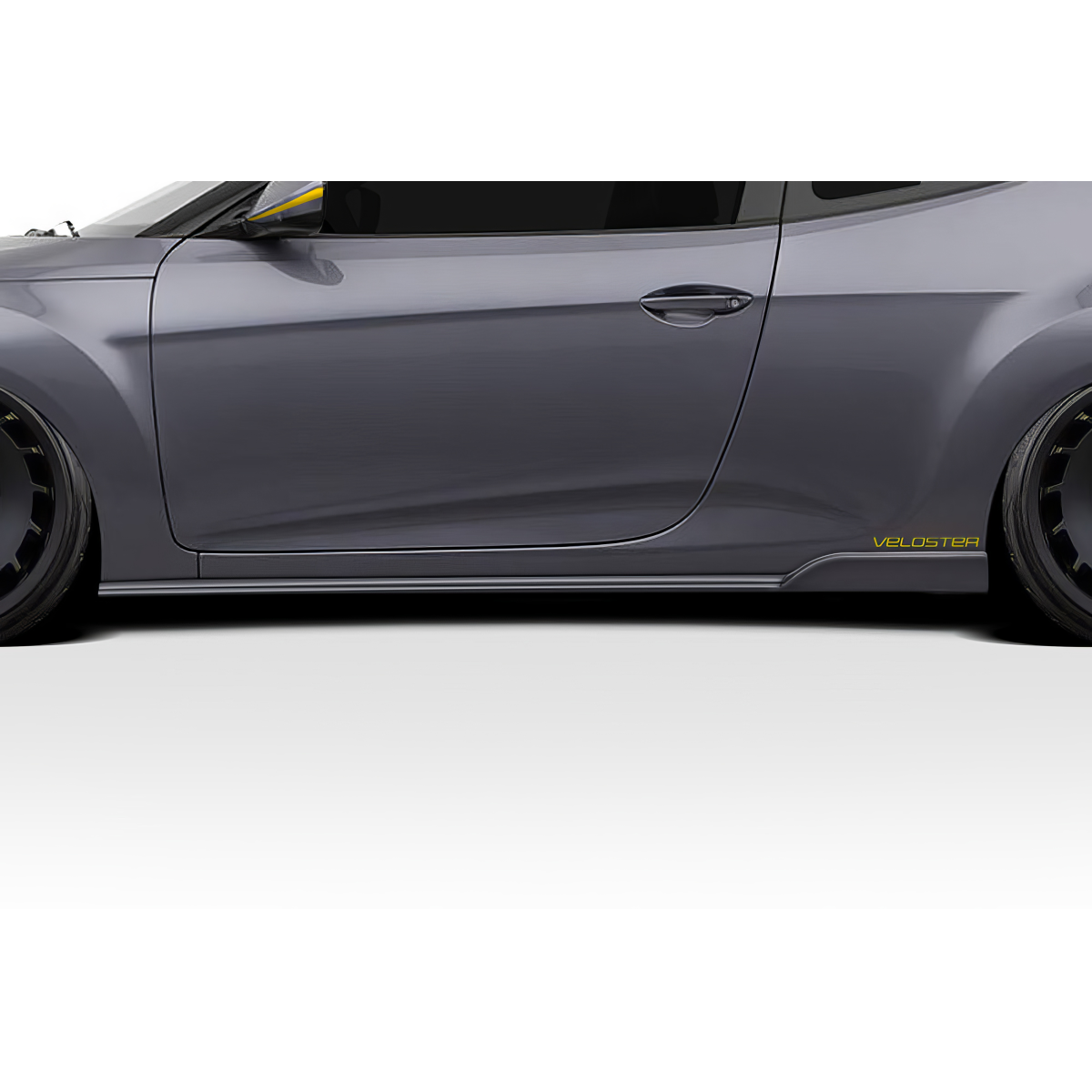 Modify your Hyundai Veloster 2012 with our Exterior/Other Exterior - Side profile view showing the stylish side skirt