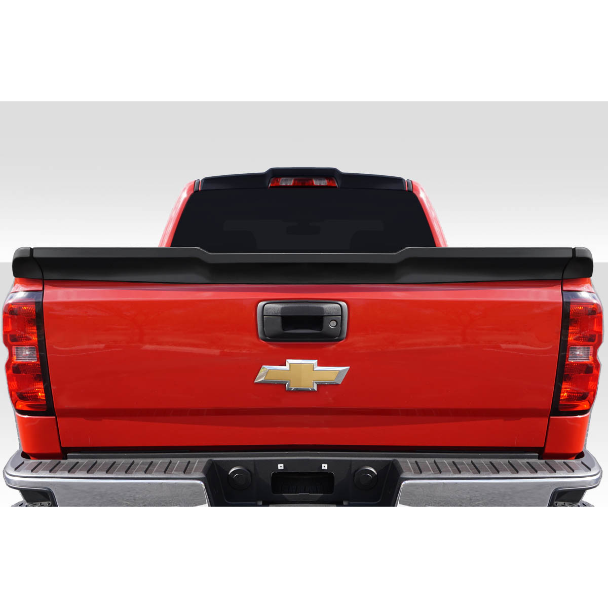 Modify your Chevrolet Silverado 2014 with our Exterior/Wings - Rear view showing tailgate at eye level