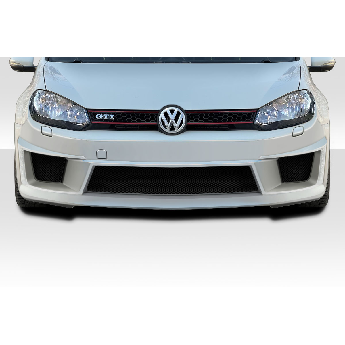 Modify your Volkswagen Golf 2010 with our Exterior/Front Bumpers or Lips - Front view of a Volkswagen Golf GTI